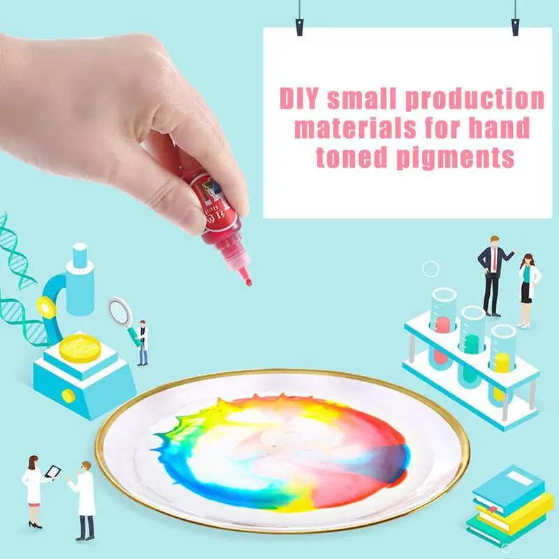 

DIY Hand-painted Pigments Children Science Experiment Diffusion Resin Colorant Dye Natural Flower Making Epoxy Ink Uv Pigme X5P5