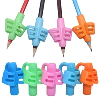 50 pcs pencil handle rod holder pen holder for kids cute hand writing aid trainer posture correction pen finger holder