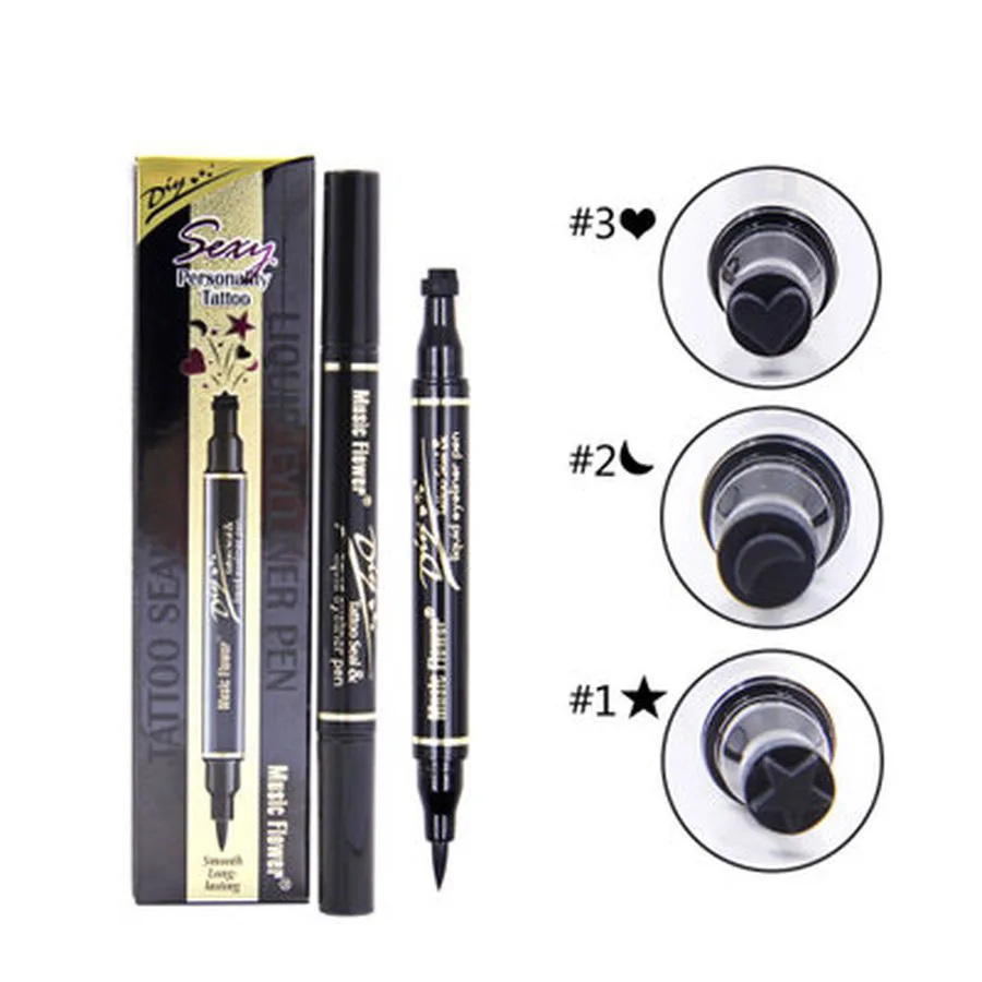 Многоразовая жидкая подводка для глаз карандаш век супер черная длинная