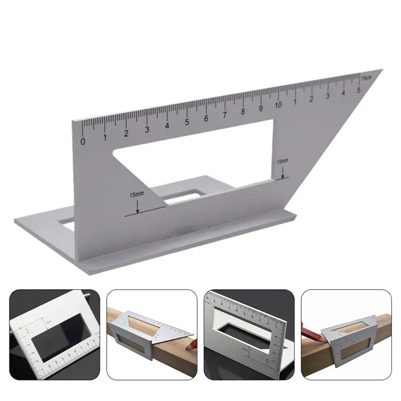 

Multifunctional Angle Ruler Aluminum Alloy Scribing Ruler Right Angle Ruler