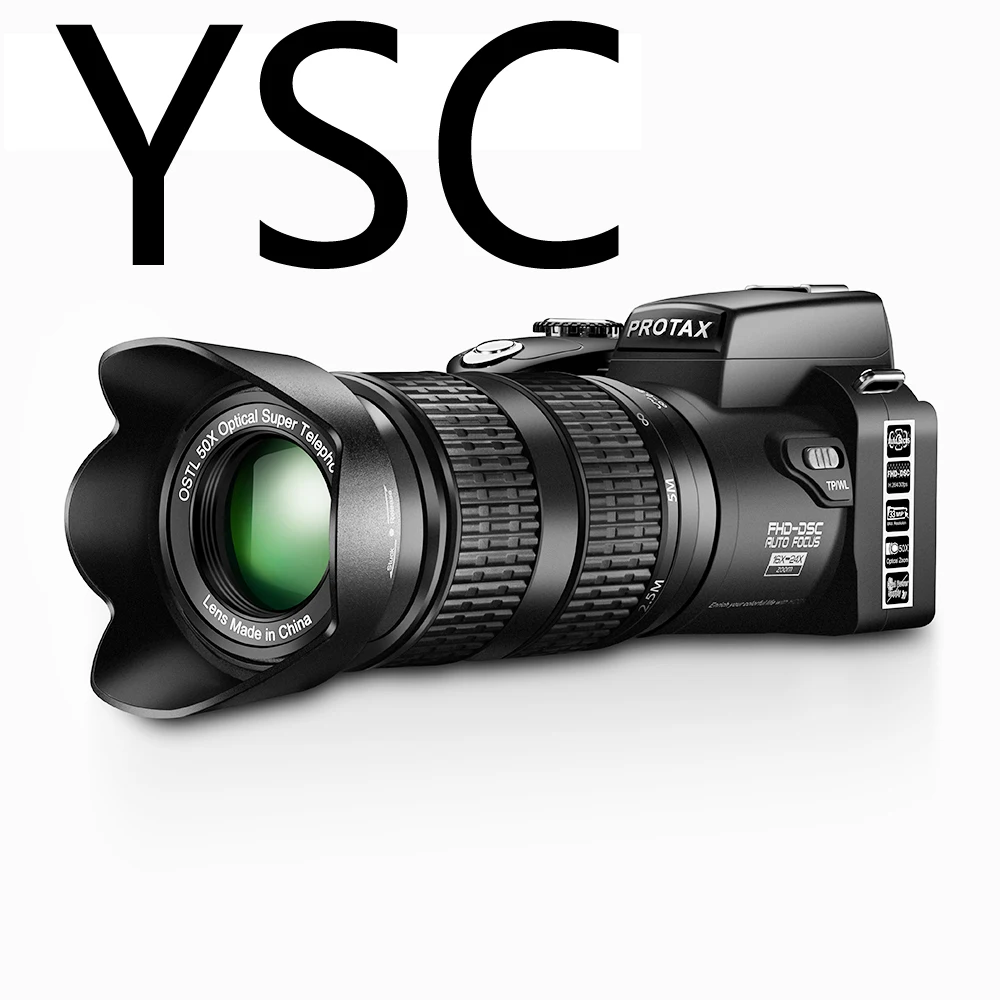 

YSC HD цифровая камера PROTAX D7100 33 миллиона пикселей Автофокус профессиональная SLR видеокамера 24X оптический зум три объектива