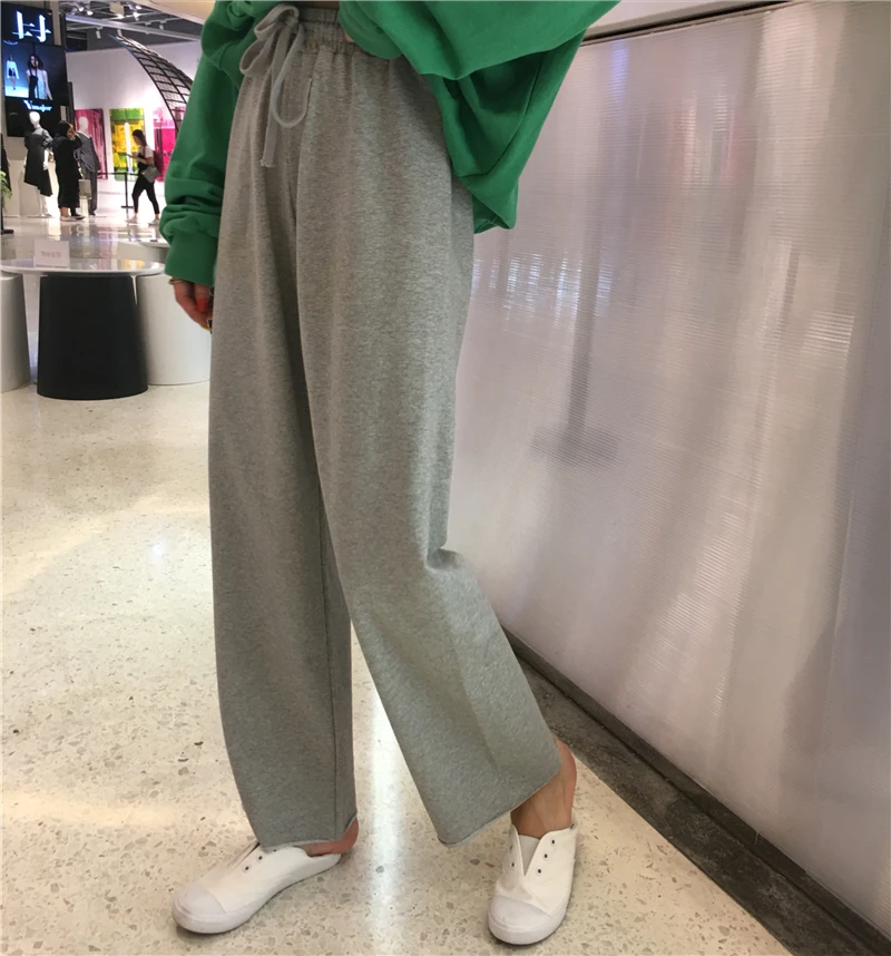 Женские брюки на завязках с эластичной резинкой талии плотные трикотажные