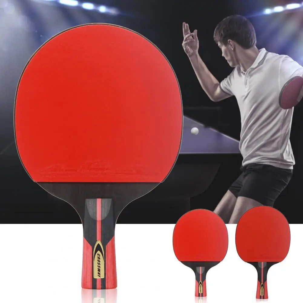 

CROSSWAY Professional Ping-Pong Racket Set Sponge Sweat-Absorbent Anti-slip 6-Star Table Tennis Racket Set for Beginners