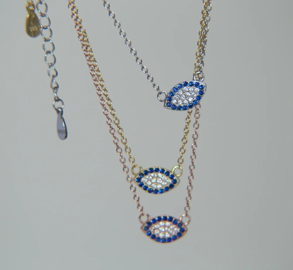 Женское колье из серебра 100% пробы с фианитами| |