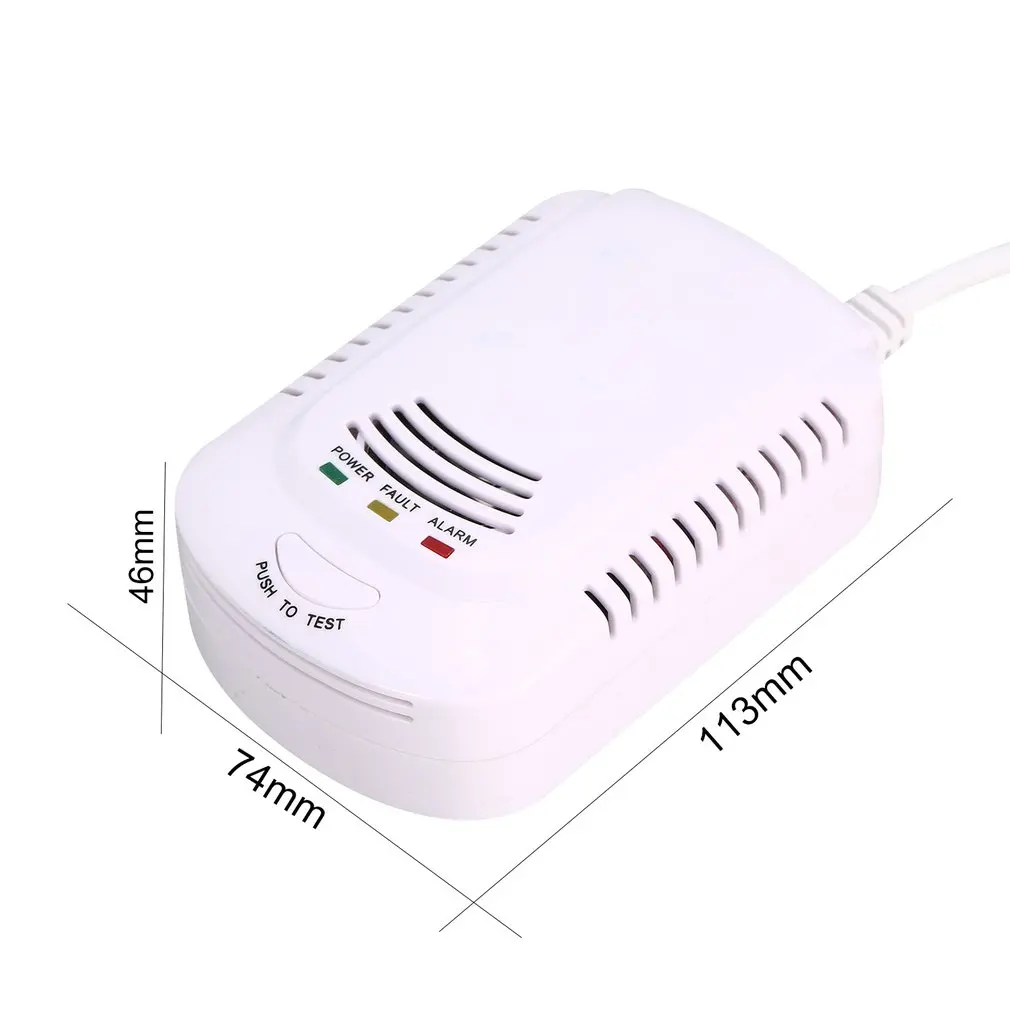 Combustible Gas Detector Sensor Alarm LPG Natural Analyzer Leak Determine Tester Sound-light Security System | Инструменты