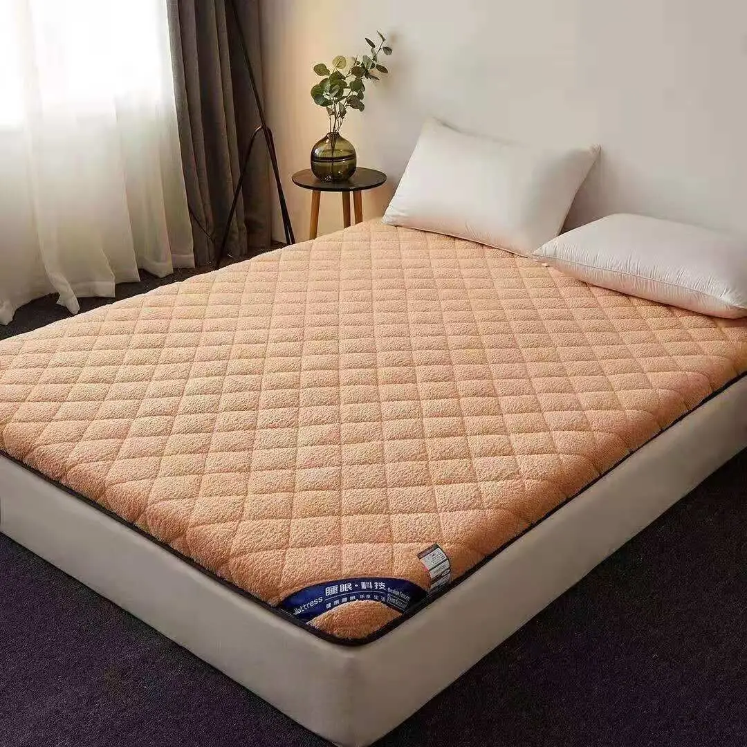 Напольный теплый зимний матрас складной из овечьей шерсти|Матрасы| |