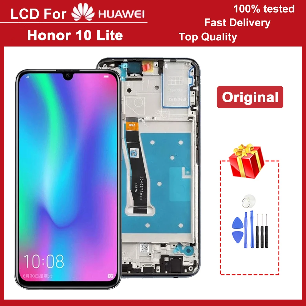 

6.21" Original LCD Display for Huawei Honor 10 Lite LCD Touch Screen Digitizer Assembly For HONOR 10i HRY-LX1 HRY-LX2 HRY-L21