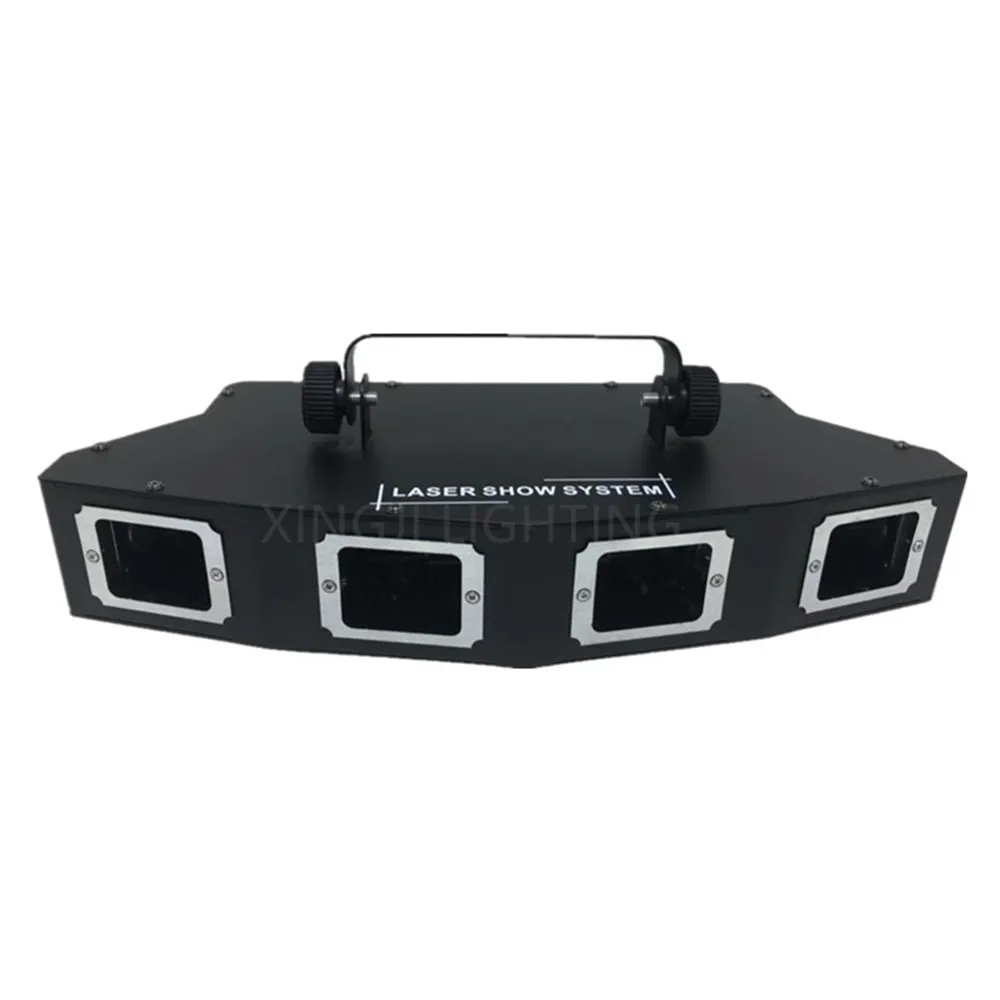 

New Arrival RGB 3IN1 Full Color Disco Laser 4Lens Sector DJ Laser Beam Line Scanne Lazer Good Use For Home Party KTV Night CLub