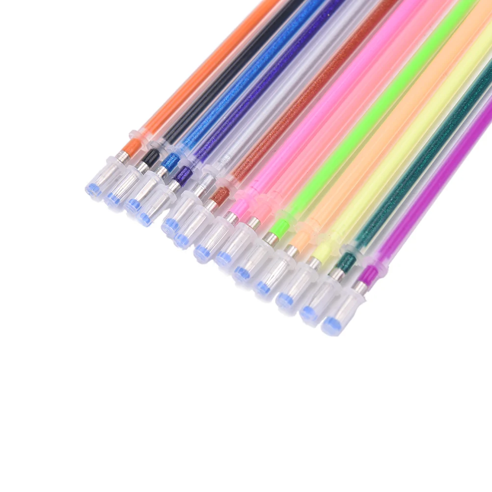 

New 36 Colors A Set Flash Ballpint Gel Pen Highlight Refill Color Full Shinning Refill Painting Pen