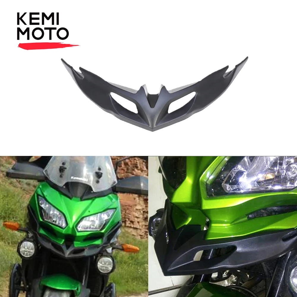 

KEMIMOTO For KAWASAKI Versys 650 2015- 2018 2019 Motorcycle Front Fairing Aerodynamic Winglets ABS lower Cover Protection Guards