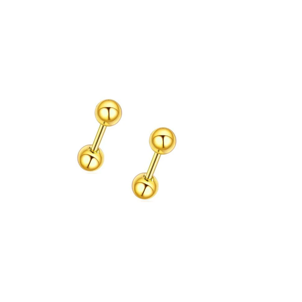ball gold 2pcs 1 Набор стальных ушной хрящ для пирсинга, Кристальные серьги в виде раковины, серьги-штанги, пирсинг Orelha, Ушные Шпильки, спираль, Сексуальные Ювелирные изделия Daith - Окраска металла: ball gold 2pcs