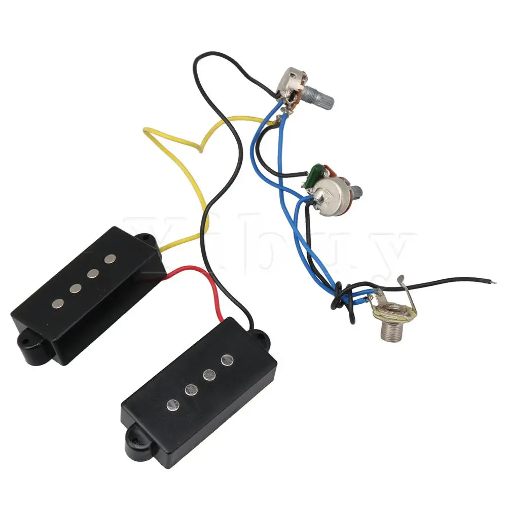 yibuy prewired pb bass 4 string e gitarre hals und brücke pickups set free global shipping