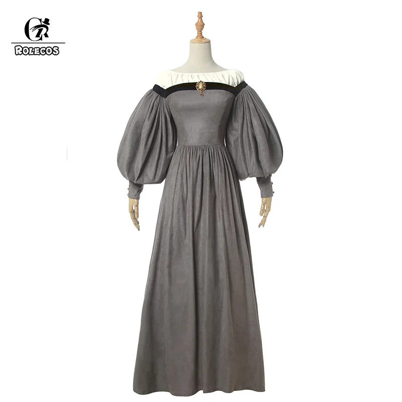 Женское Замшевое платье ROLECOS длинное мягкое вечернее в стиле ретро средневековой