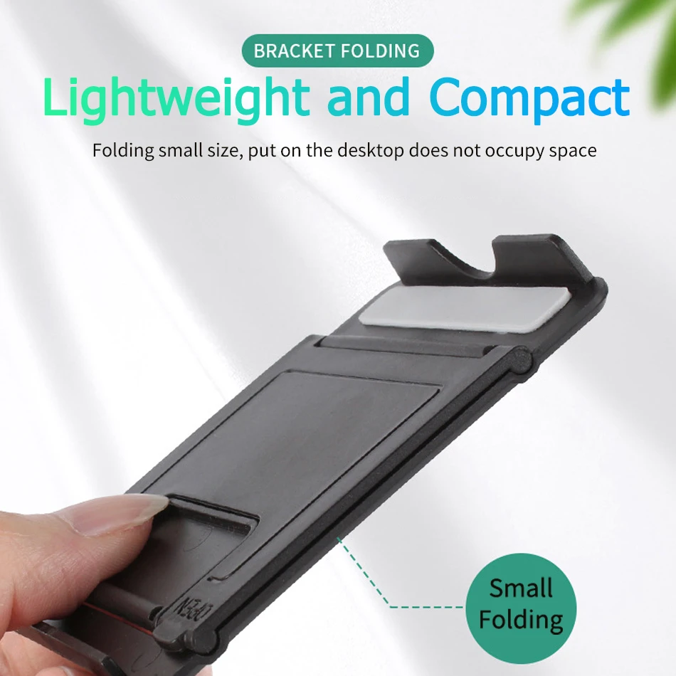 foldable candy color mobile phone accessories portable mini desktop stand table phone holder for iphone 12 samsung xiaomi huawei free global shipping