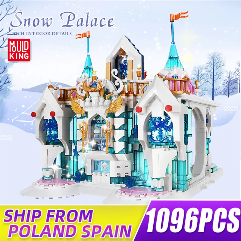 

11008 строительные блоки MOULD KING, креативная модель MOC, Зимняя модель, детские строительные блоки, развивающие игрушки, рождественские подарки