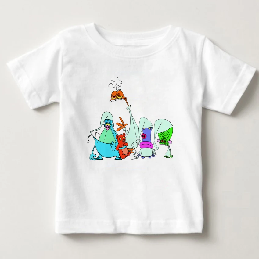 

Extraterrestrial Space Flight Children Tshirt Summer Boy And Girl White Short Sleeved Costume Space Flight Pure Cotton Tshirt MJ