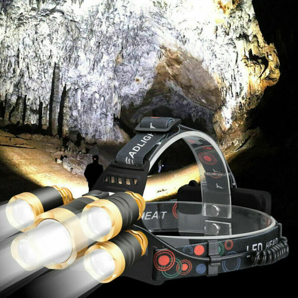 

Climbing Headlamp Night riding Powerful Headlight Rechargeable Flashlight