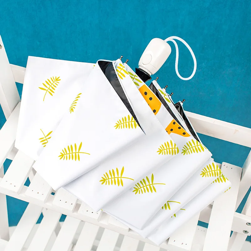 Зонт женский Автоматический в Корейском стиле маленький складной ретро-Зонт от