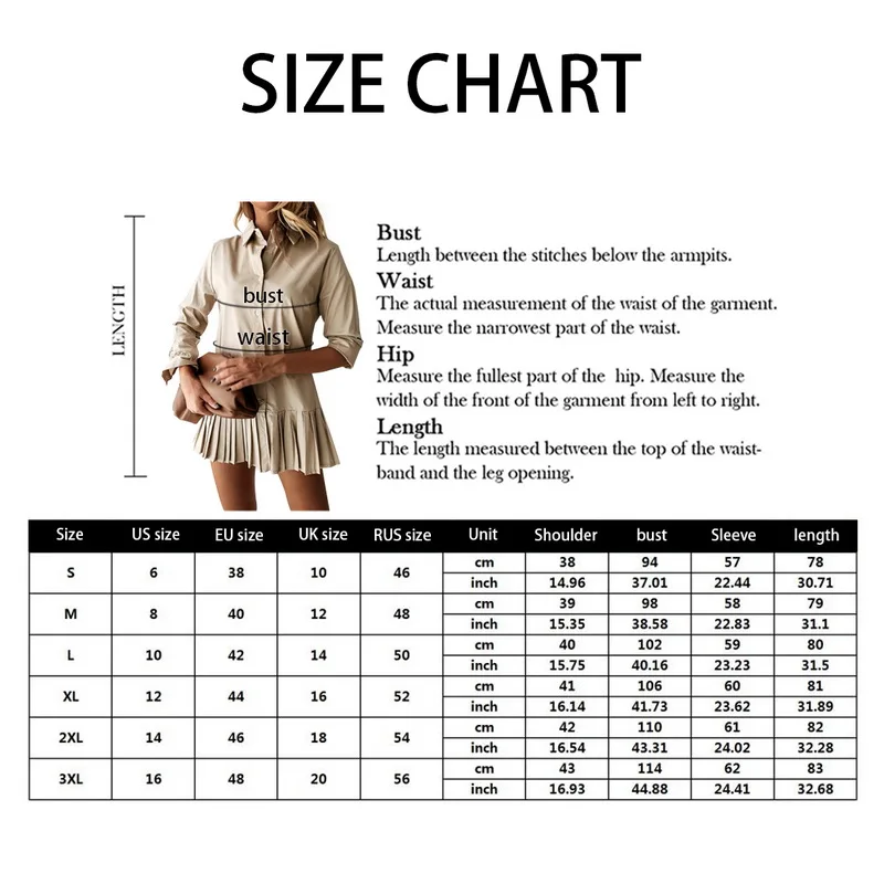 

Long Sleeve White Pleated Shirt Dress Women Autumn Spring Turn Down Collar Mini Dress Casual Button Lady A Line Office Vestidos