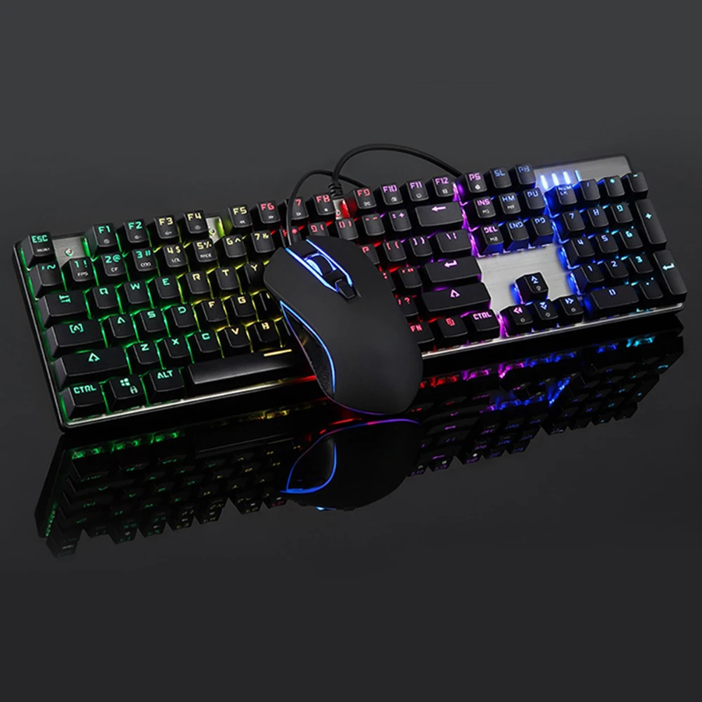 Ck888 игровая механическая клавиатура мышь Usb Проводная Механическая набор с Rgb