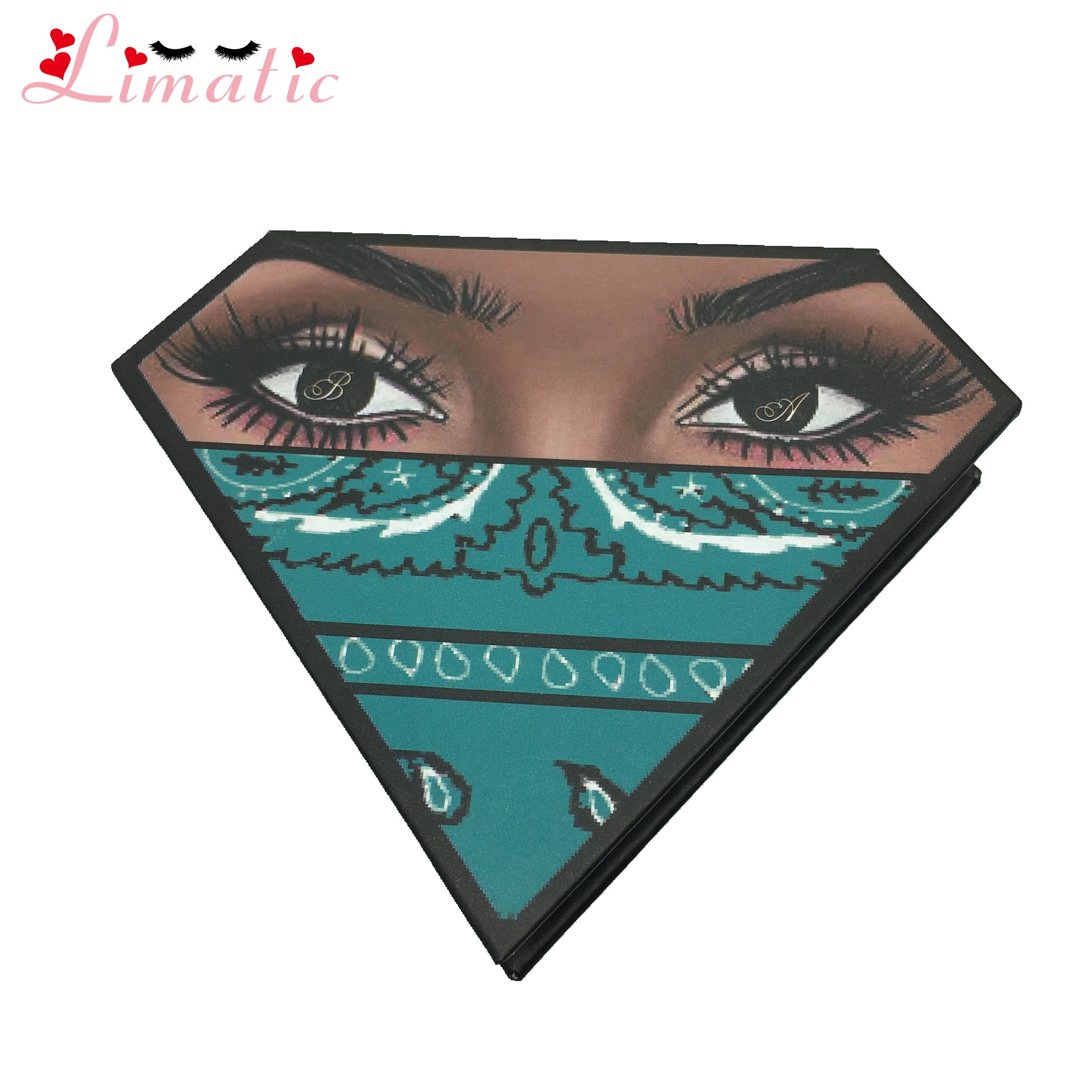 Eyelash Box Diamond Style Lashes Custom Packaging Strip Lash Package Private Label Colorful | Красота и здоровье