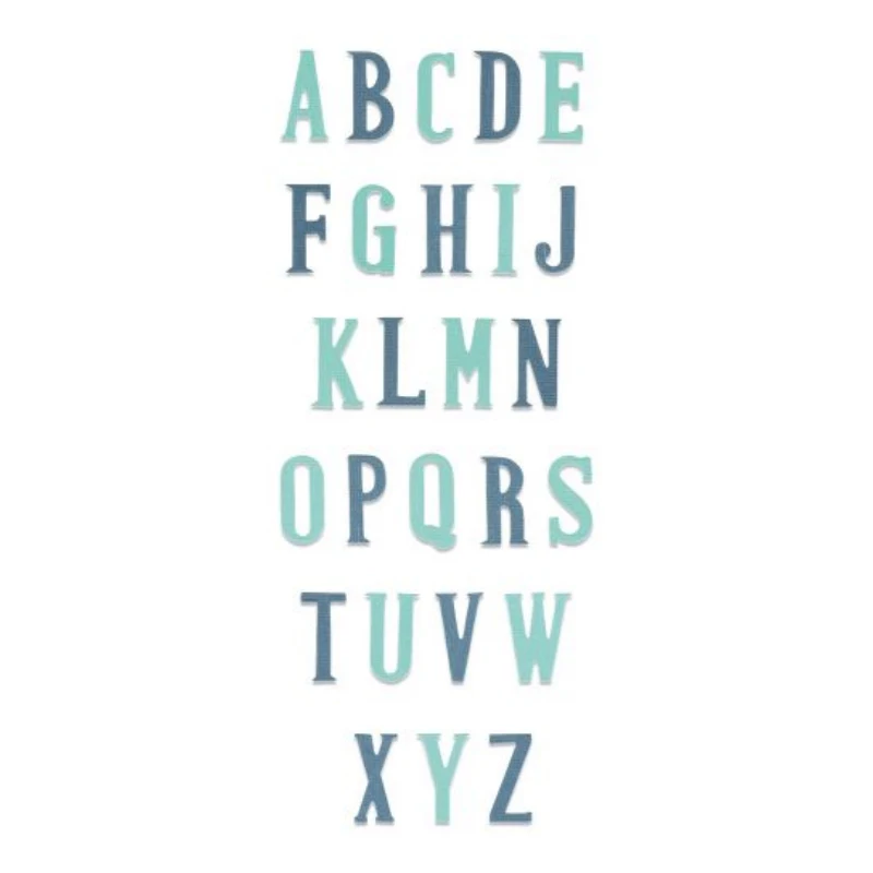 

Alphabet metal cutting die for DIY scrapbook photo album paper card decoration craft embossing die cutting