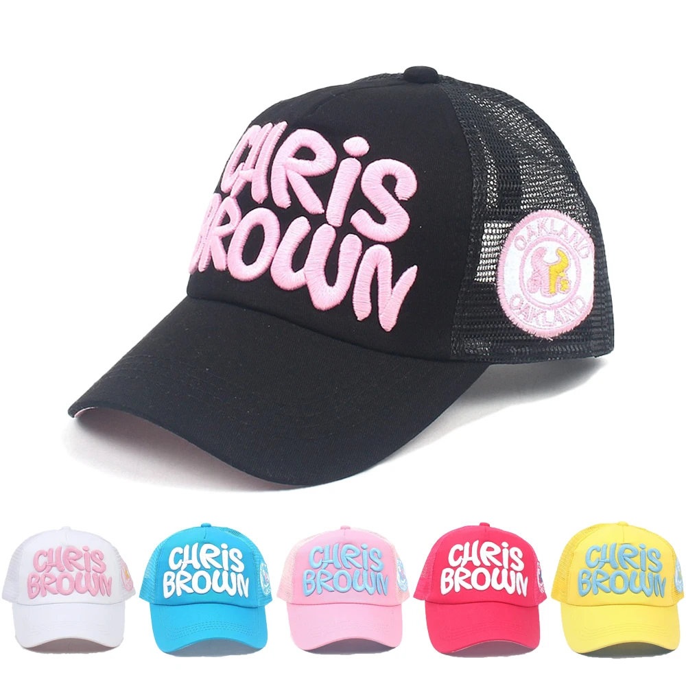

Trendy Black WhiteTrucker Hat Autumn Mesh Baseball Cap For Men Women Stylish Streetwear Embroidered Letters Hip Hop Caps