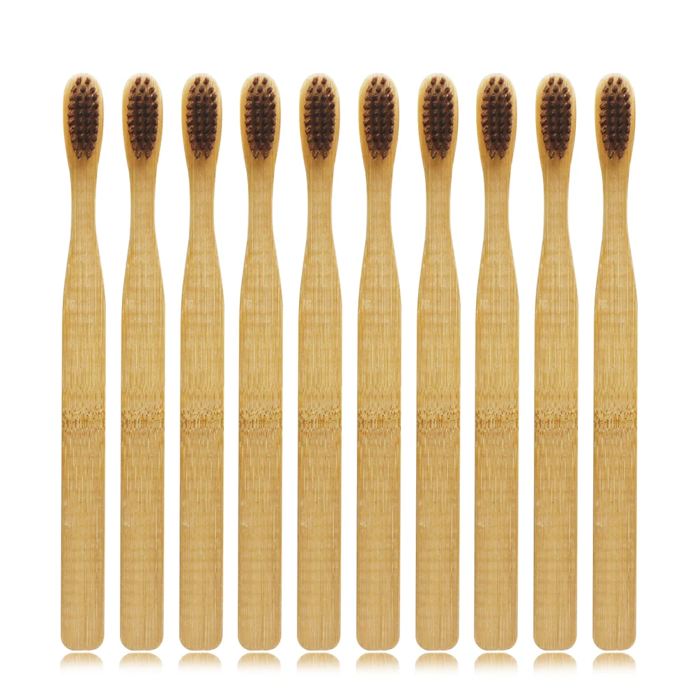 10 шт. Деревянные Зубные щётки с бамбуковой ручкой | Красота и здоровье
