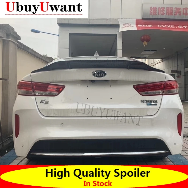 

Fit For Kia K5 Optima 2016 2017 2018 ABS / Carbon Fiber Exterior Rear Spoiler Tail Trunk Boot Wing Decoration Car Styling