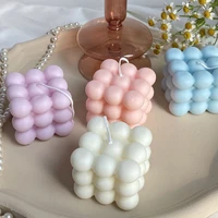 1pcs lovely soy wax aroma candles aroma relax birthday gift 2inch bubble box candles wedding decoration candles scented