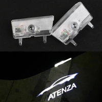 2pcs led car door logo laser projector for mazda 6 atenza 2014 2018 welcome light car door emblem logo led auto accessories