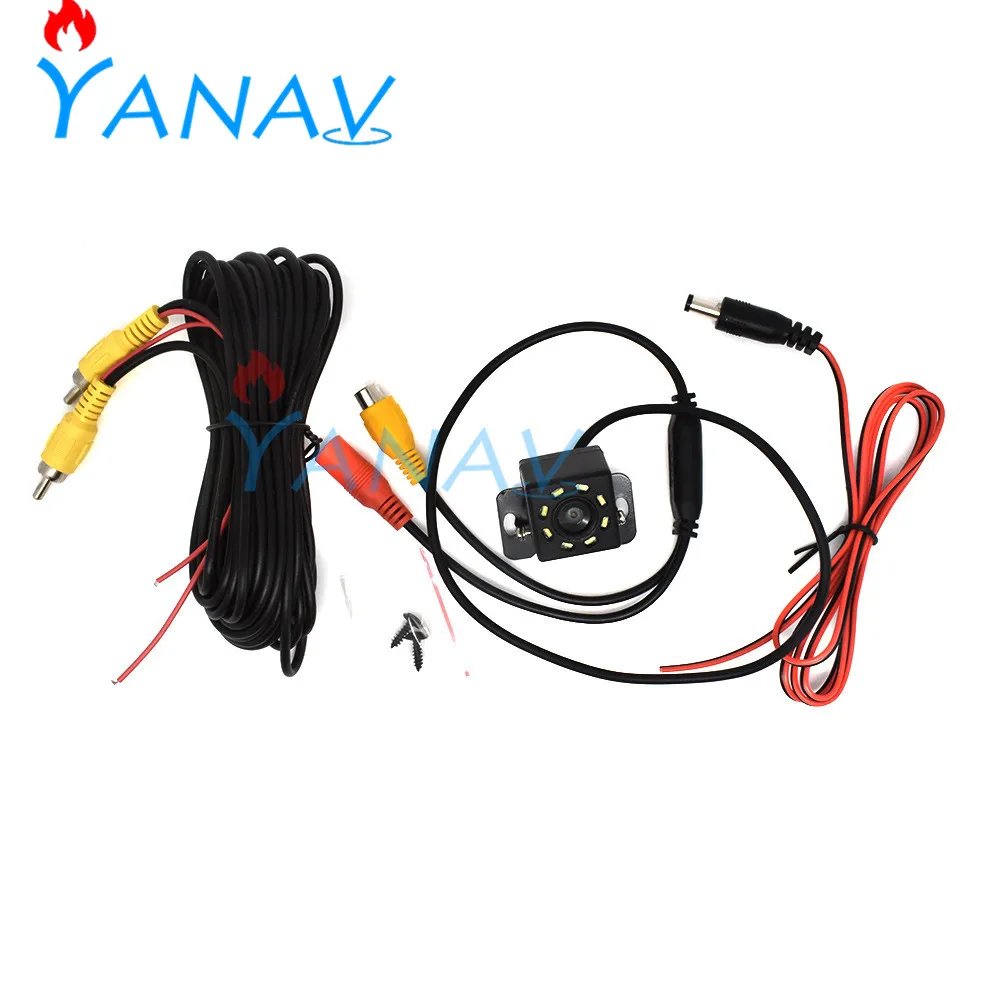 Автомобильный видеорегистратор с объективом 170 ° USB камера заднего вида авто