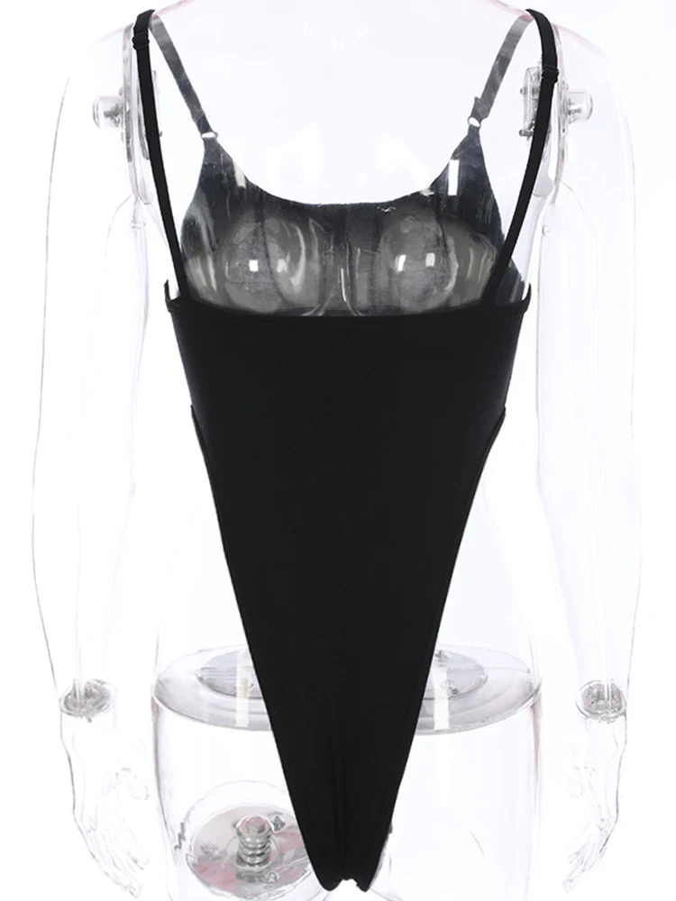 Женский сексуальный боди Weekeep с открытой стороной ремешком Облегающий