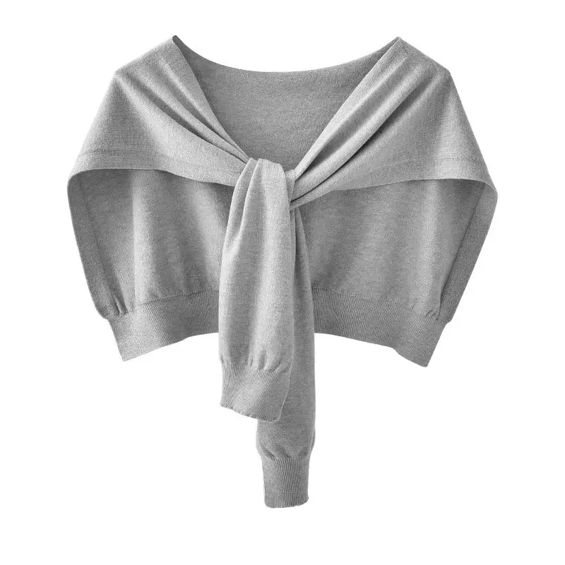 Корейский кашемировый шерстяной вязаный женский накладной воротник шаль летний