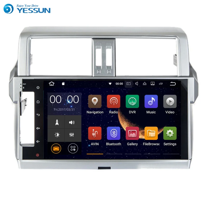 Система мультимедийная Автомобильная Yessun для TOYOTA PRADO / LC150 150 Android стерео