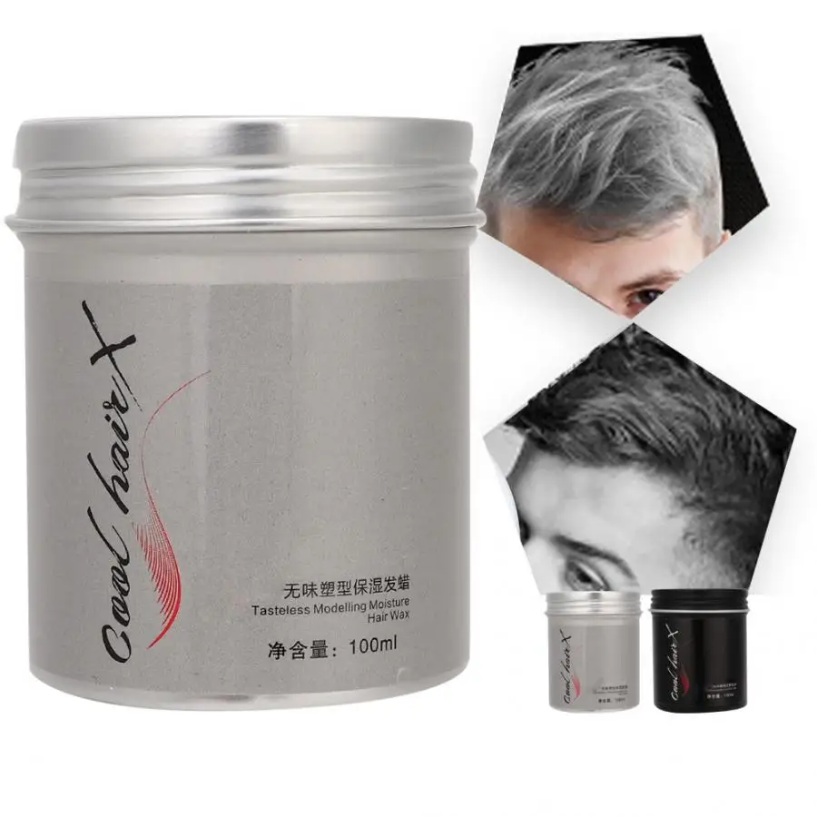 Воск для волос 100 г мужской увлажняющий крем стойкая грязь укладки волос/воск