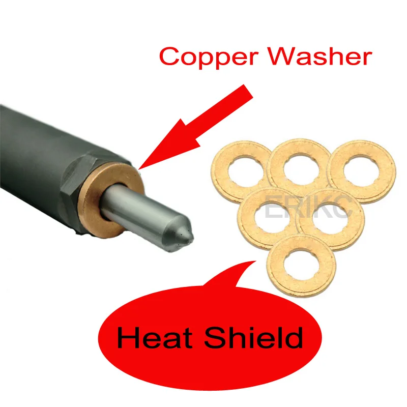 

Erikc 10 шт. 1,5 мм тепловой экран F00vc17503 инжектор 2 мм медная шайба F00vc17504 автоматический впрыск 2,5 мм кольцо F00vc17505