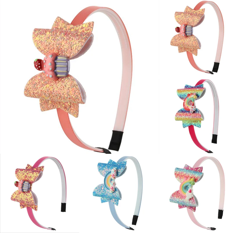 

1 шт., повязка для волос для девочек, аксессуары для волос, повязка на голову с бантом, блестящие банты для волос, головной убор с мягким банто...