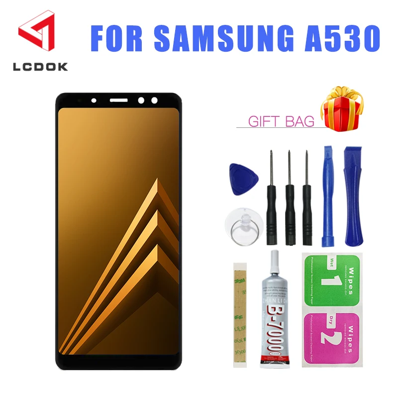 Регулировка яркости ЖК дисплей для samsung Galaxy A8 2018 A530 A530F A530N A530DS кодирующий