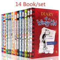 14 booksset diary of a wimpy kid comic book set learning english language books for children kids story books in english libros