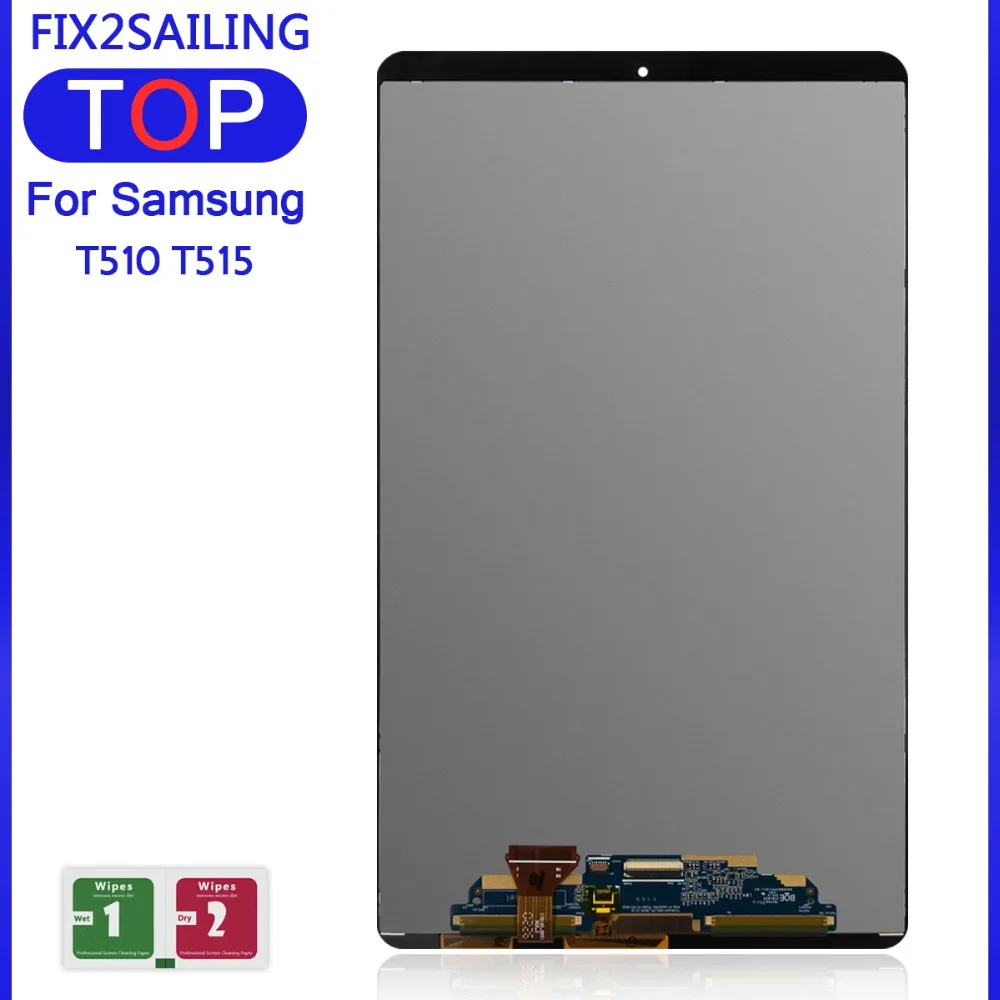 Lcds T510 для Samsung Galaxy Tab A 10,1 T510 дисплей T515 T517 сенсорный дигитайзер сенсор матрица сборка Замена SM-T510