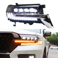 car styling head lamp for toyota land cruiser 2016 2020 lc200 headlight fog lights day running light drl bulb car accessory