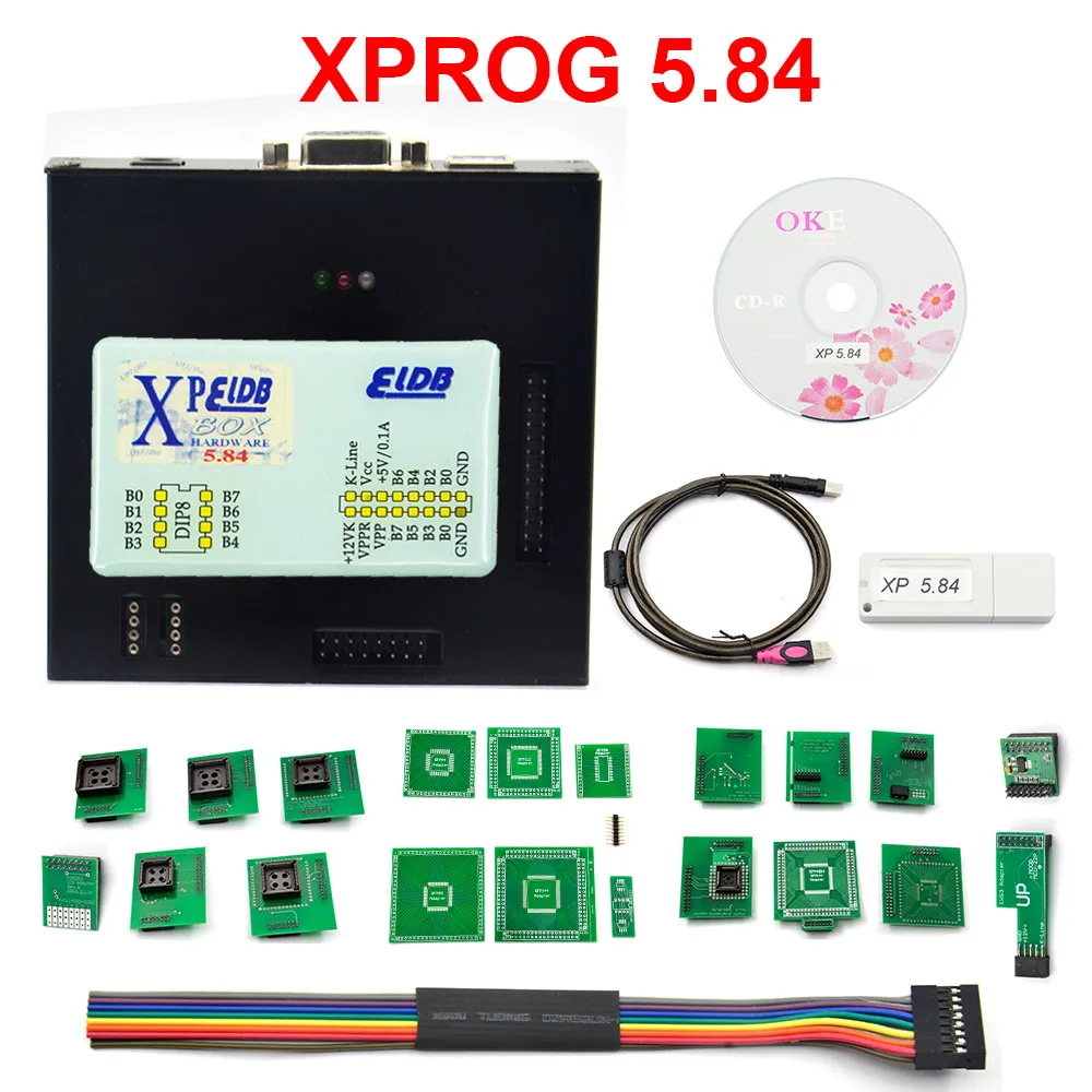 V5.84 Новейший XPROG V6.12 V5.84 V5.55 V5.70 V5.72 V5.74 V5.75 металлический ящик лучше XPROG M V5.70 ECU программируемый интерфейс Xprog-M - Цвет: V5.84