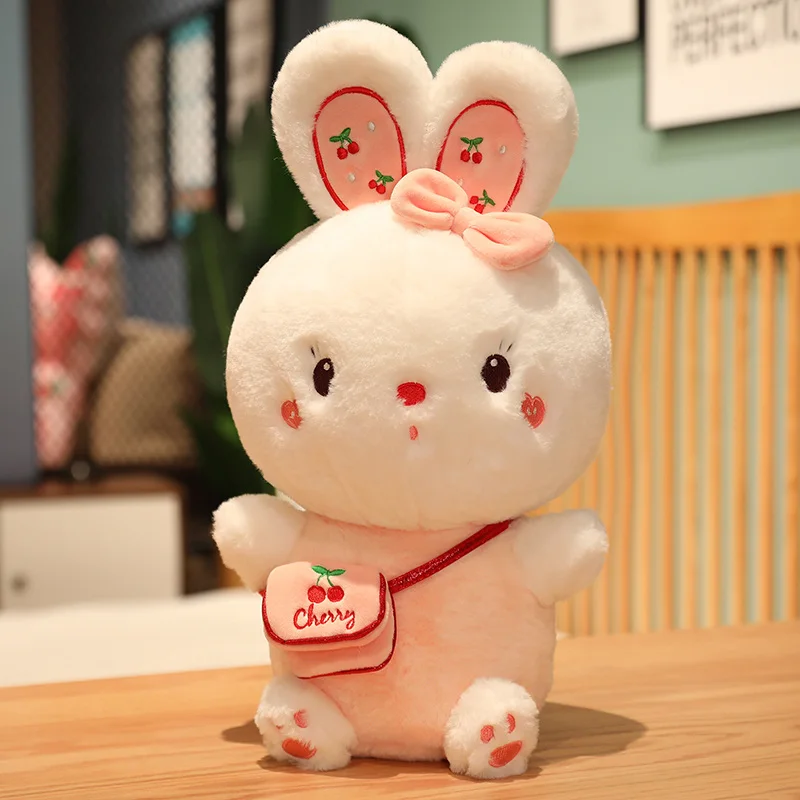 

Cute cherry rabbit plush toy large birthday gift set-style home furnishing bedside children sleeping with girls soft comfortable
