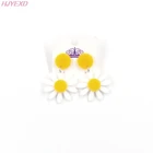 (1 пара) искусственные акриловые серьги-подвески с маргариткой, милые ювелирные украшения, желтые акриловые серьги