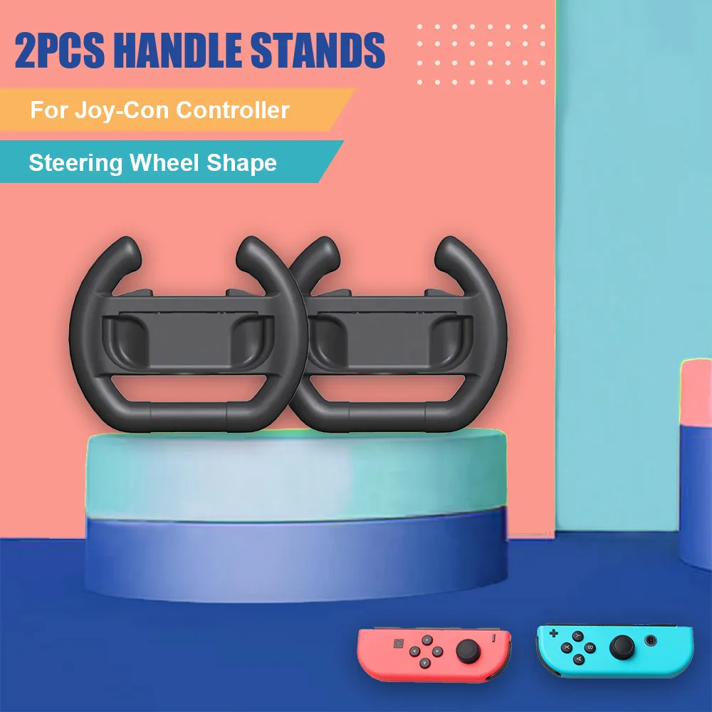 Для Nintendo Switch Joy con 2 шт. Руль Ручка подставка держатель левой и - Цена: 667,29 руб.