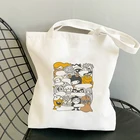 Холщовые сумки с граффити, женская сумка-шоппер, пляжные дизайнерские сумки, индивидуальные тканевые Роскошные брендовые сумки-тоуты для покупок с принтом