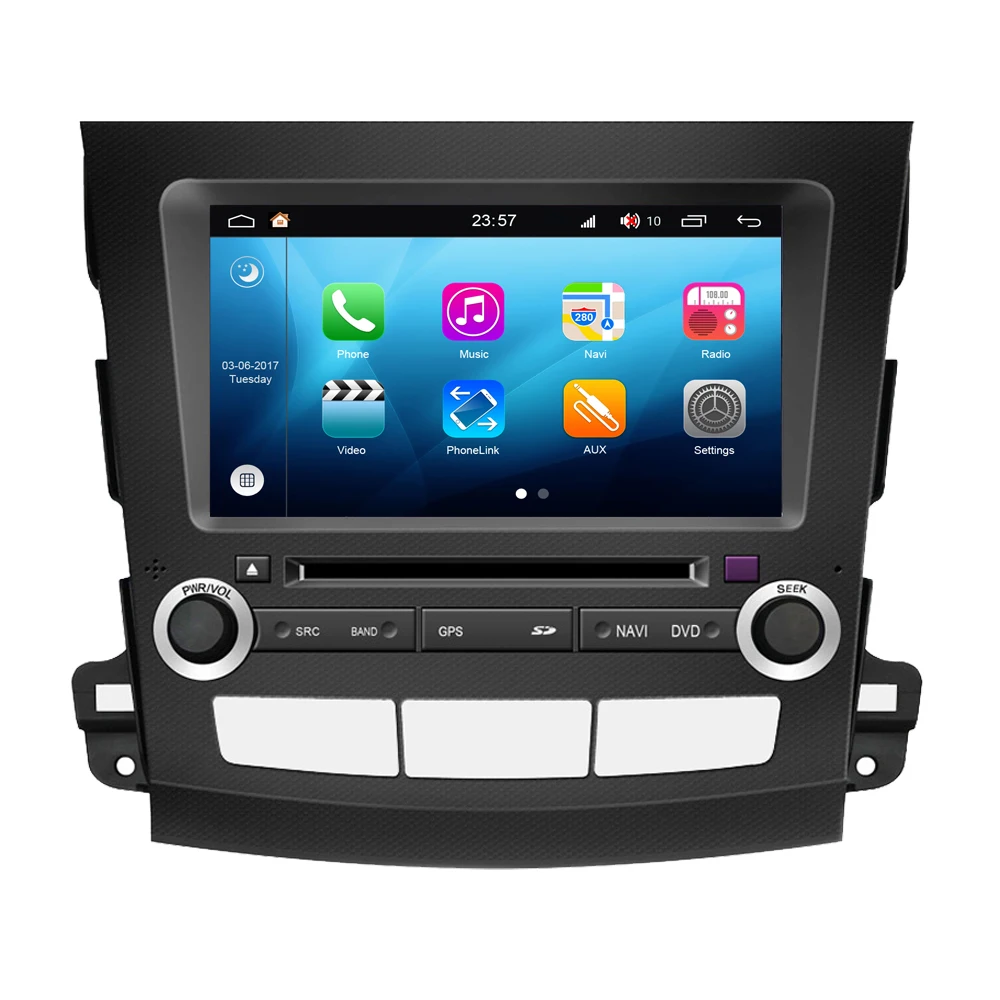Мультимедийная система для автомобилей Mitsubishi Outlander XL Android 8 0 радио DVD GPS навигация