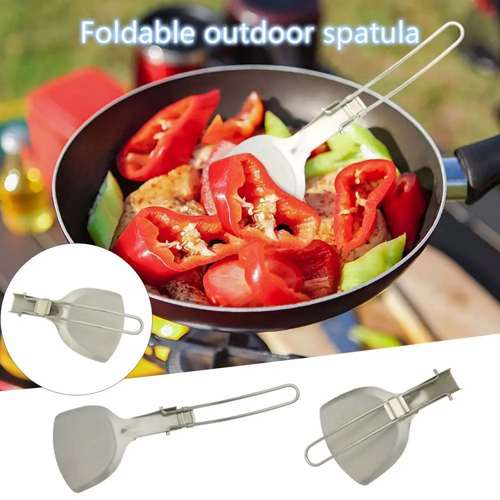 

Portable Outdoor Camping Cookware Foldable Cooking Spatula Picnic Home Camping Tableware Kitchen Tools
