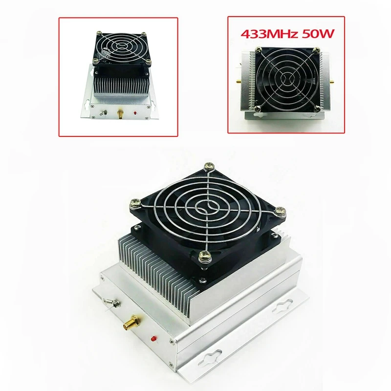 433 МГц 400 470 UHF 50 Вт RF Радио Усилитель мощности AMP DMR + радиатор